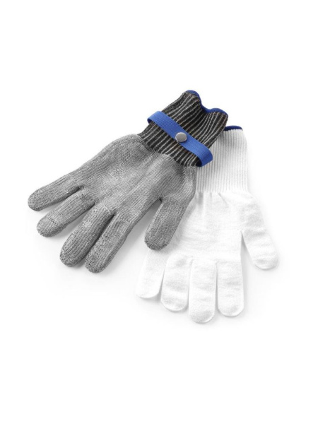Защитные кольчужные перчатки, размер M, 305 мм, HENDI, 556665